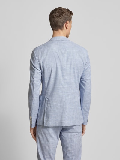 JOOP! Collection Slim fit 2-knoops colbert met applicatie, model 'Hoverest' Oceaanblauw - 5