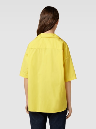 tonno & panna Oversized blouse van puur katoen met platte kraag Geel - 5