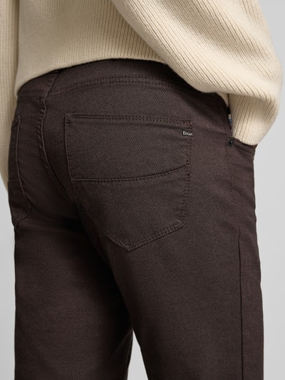 Brax Stoffen broek met viscose in 5-pocketmodel, model 'Cadiz' Middenbruin - 3