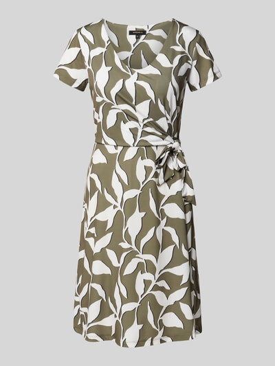 More & More Knielanges Kleid mit Knotendetail Oliv 2