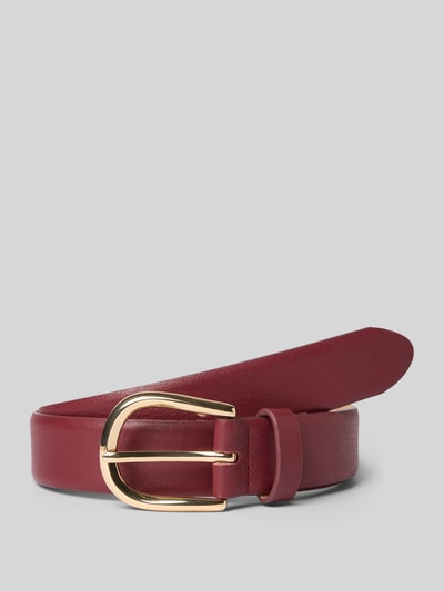 Weinmann Gürtel aus Rindsleder mit Dornschließe Modell 'Adra' Bordeaux 1