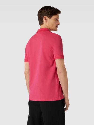 BOSS Green Poloshirt mit Label-Print Modell 'Pio' Pink 5