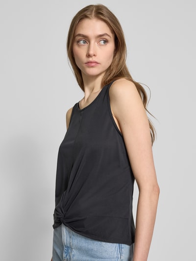 Pieces Loose Fit Tank Top aus Viskose-Mix Modell 'ANORA' Black 3