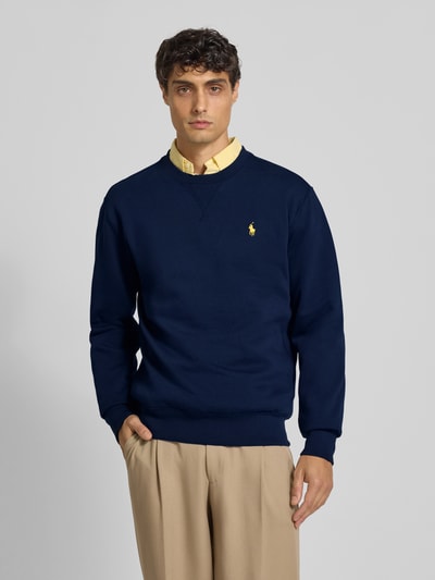 Polo Ralph Lauren Sweatshirt met labelstitching Marineblauw - 4