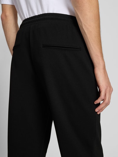 Only & Sons Relaxed Fit Jogpants mit leichtem Strukturmuster Modell 'NEWKODYL' Black 3