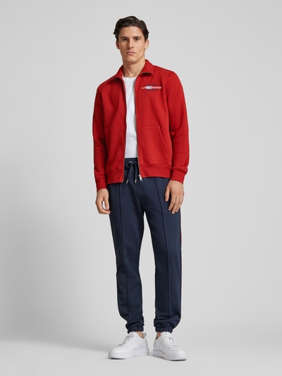 Tommy Hilfiger Sweatjack met opstaande kraag Donkerrood - 1