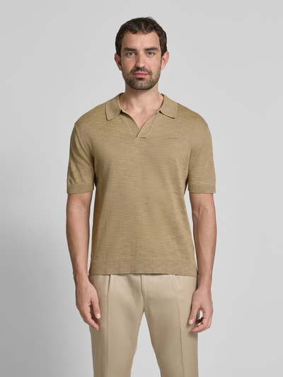 Gant Regular Fit Poloshirt mit Label-Stitching Beige 4