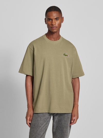 Lacoste T-Shirt mit Rundhalsausschnitt Oliv 4