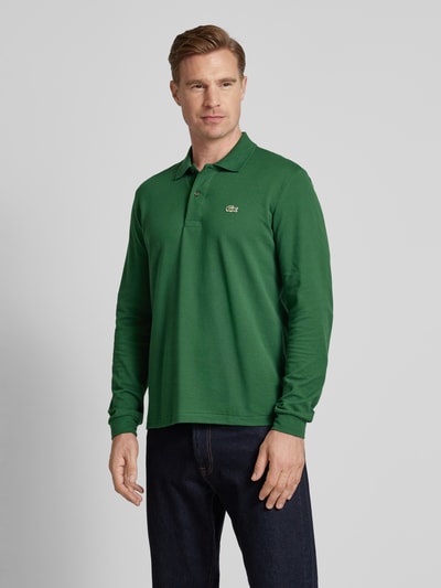 Lacoste Koszulka polo o kroju classic fit z długim rękawem Zielony 4