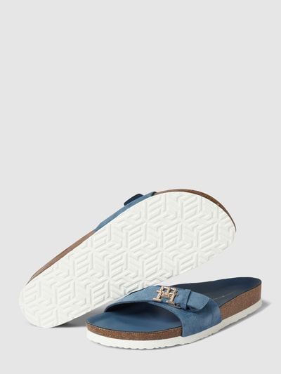 Tommy Hilfiger Slides mit Label-Applikation Modell 'MULE' Hellblau 4