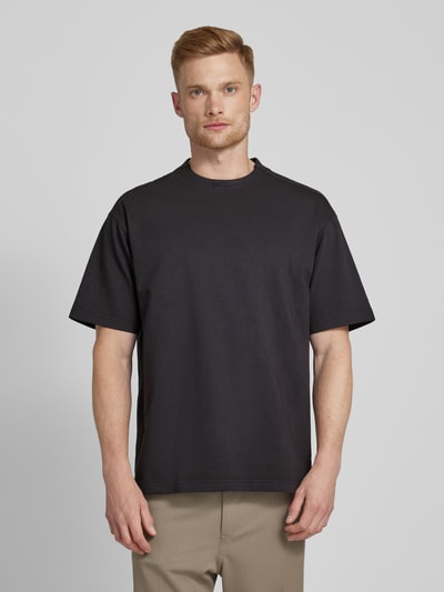 BOSS Orange Oversized T-Shirt mit Label-Stitching Black 4