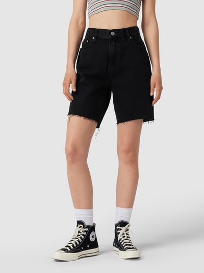 Calvin Klein Jeans High Waist Jeansshorts aus Baumwolle Black 4