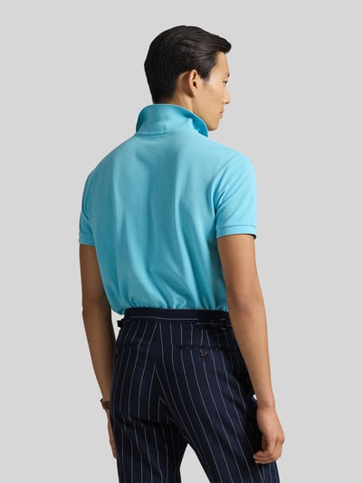 Polo Ralph Lauren Slim Fit Poloshirt aus reiner Baumwolle Tuerkis 5