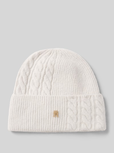 Tommy Hilfiger Beanie met wol en alpaca Offwhite - 1