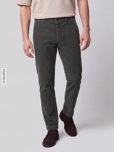 BOSS Orange Tapered Fit Chino aus Baumwoll-Mix Hellgruen 4