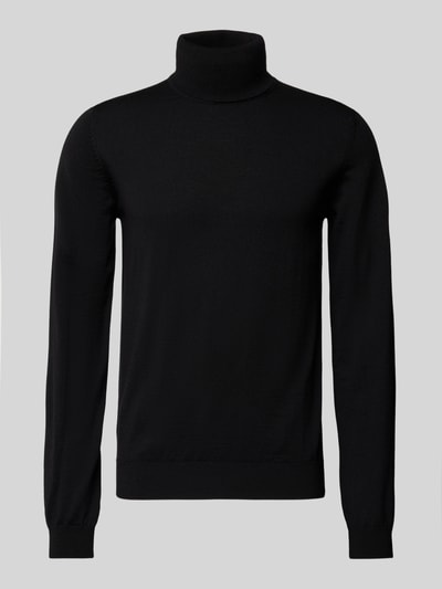 HUGO Wollpullover mit Rollkragen Modell 'San Thomas' Black 2