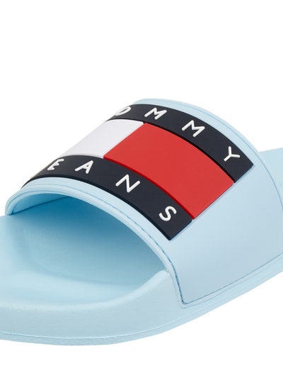 Tommy Jeans Slides mit Logo-Print  Hellblau 2