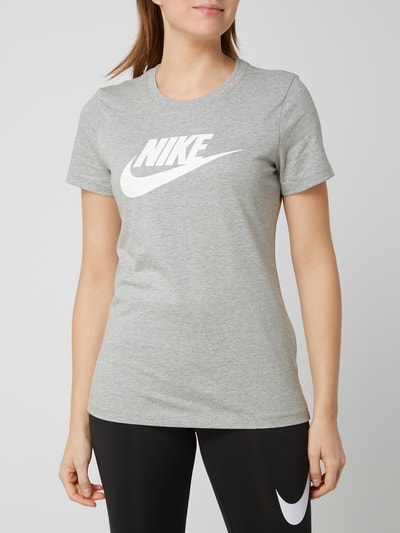 Nike T-Shirt mit Logo-Print Mittelgrau Melange 4