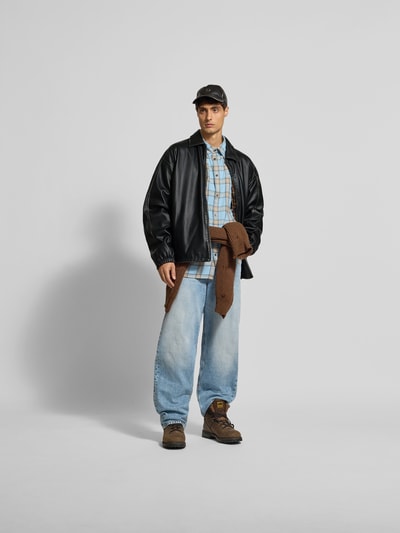 Diesel Jacke in Leder-Optik Black 1