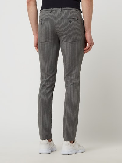 Tommy Hilfiger Slim Fit Hose aus Seersucker  Anthrazit 5