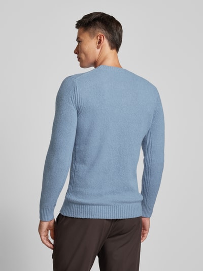 Cinque Strickpullover mit Rundhalsausschnitt Modell 'ZAC' Blau 5