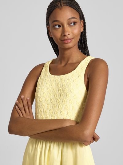 Bardot Cocktailkleid mit Rundhalsausschnitt Modell 'BRYONY' Hellgelb 3