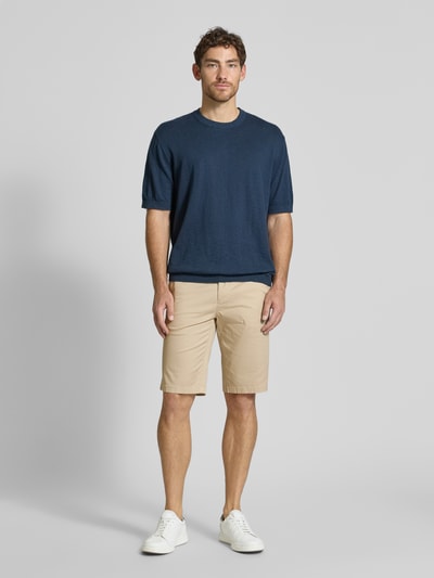 Tom Tailor Slim Fit Bermudas aus Baumwoll-Mix Beige 1