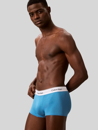 Calvin Klein Underwear Low Rise Trunk aus Baumwoll-Mix im 3er-Pack Blau 3