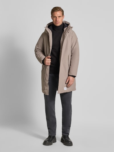 khujo Regular Fit Parka mit Kapuze Modell 'FOGG' Hellgrau 1