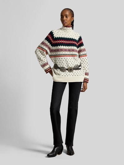 Polo Ralph Lauren Relaxed Fit Rollkragenpullover aus Wollmix Offwhite 1