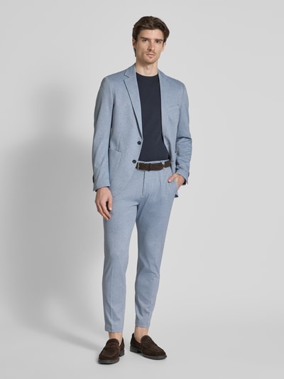 Cinque Colbert met opgestikte zakken, model 'DATI' Bleu - 1