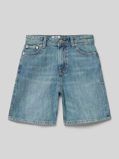 JACK & JONES straight fit short met logopatch model 'Tony' Lichtblauw - 1