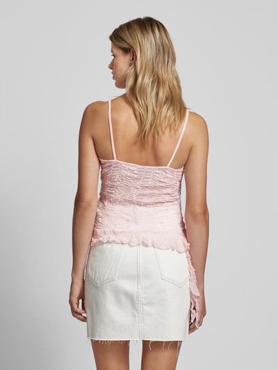 Gina Tricot Top met bandjes en volants, model 'Frill' Roze - 5