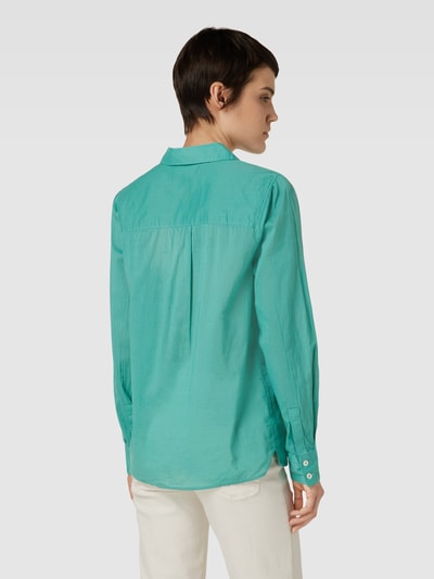 MOS MOSH Overhemdblouse met motiefstitching, model 'VINA' Mintgroen - 5