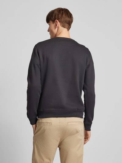 Blend Sweatshirt met ribboorden, model 'Downton' Zwart - 5