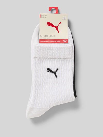 PUMA Skarpety z nadrukiem z logo w zestawie 2 szt. Biały 3