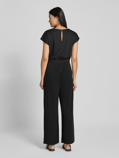 Zero Jumpsuit mit Wasserfall-Ausschnitt Black 5