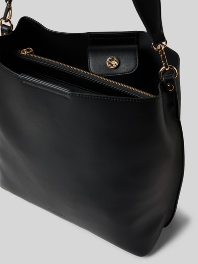Seidenfelt Handtasche mit Schulterriemen Modell 'ALUNDA HOBO' Black 5