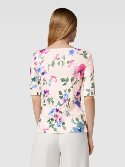 Lauren Ralph Lauren T-shirt met bloemenprint, model 'JUDY' Felroze - 5