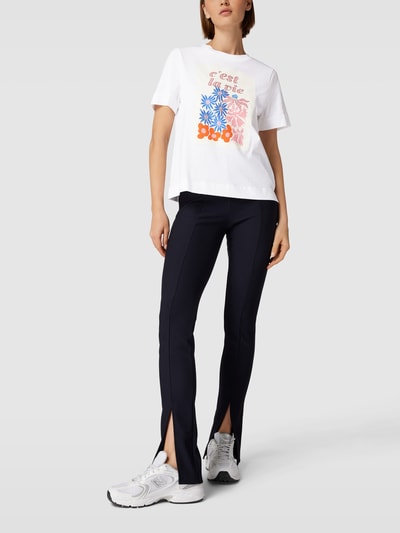 Rich & Royal T-Shirt mit Prints Weiss 1