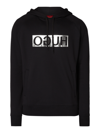 HUGO Hoodie mit Logo-Print Black 2