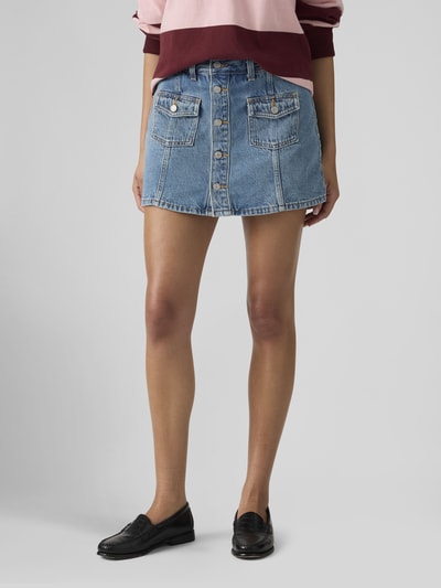 Levi's® Mini Jeansrock mit Knopfleiste Hellblau 3