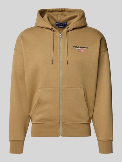 Polo Ralph Lauren Sweatjack met labelstitching Kaki - 2