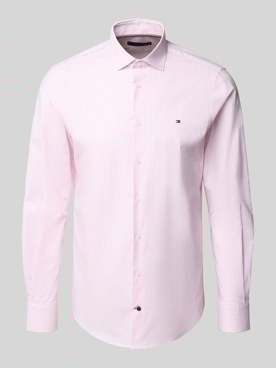 Tommy Hilfiger Tailored Slim fit zakelijk overhemd van hoogwaardige katoenmix Lichtroze - 2