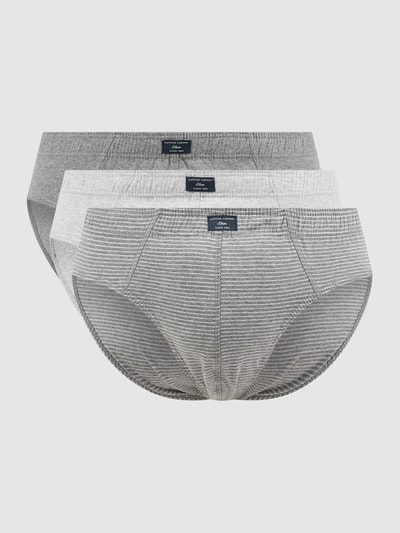 s.Oliver RED LABEL Slip aus Baumwolle im 3er-Pack Mittelgrau 1