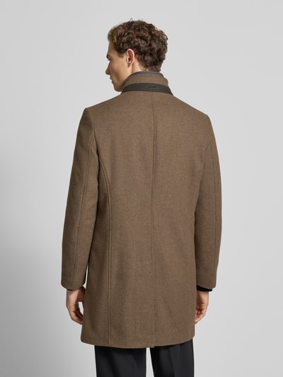 Cinque Mantel mit Stehkragen Modell 'CHOICE' Taupe 5