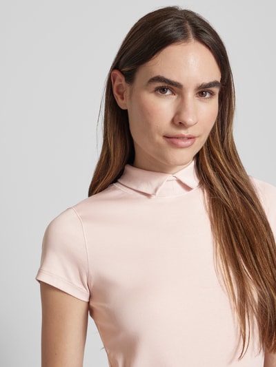 Marc Cain T-shirt met platte kraag Roze - 3