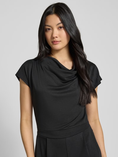 Zero Jumpsuit mit Wasserfall-Ausschnitt Black 3