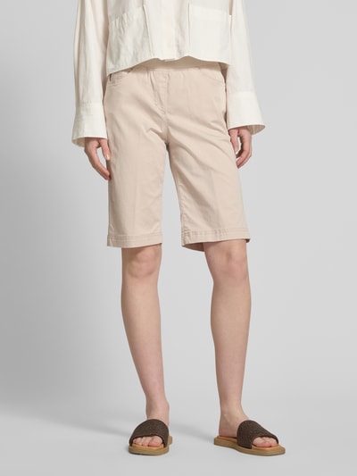 Raphaela By Brax Bermuda met elastische band, model 'PAMINA' Beige - 4