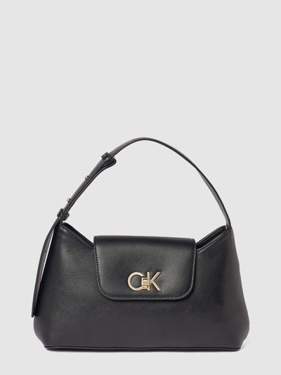 CK Calvin Klein Handtasche mit Label-Applikation Modell 'RE-LOCK' Black 2